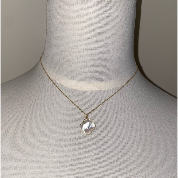 NEW CLOVER Necklace/pendant Silver 925 17.5” ( VCA prototype) - Picture 4 of 11